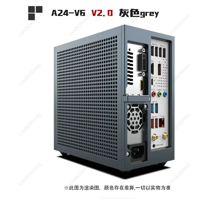 In Stock Lzmod Mini A24-V6 2.0 3.66L ITX PC Case Dual-slot Half-height GPU Compatible