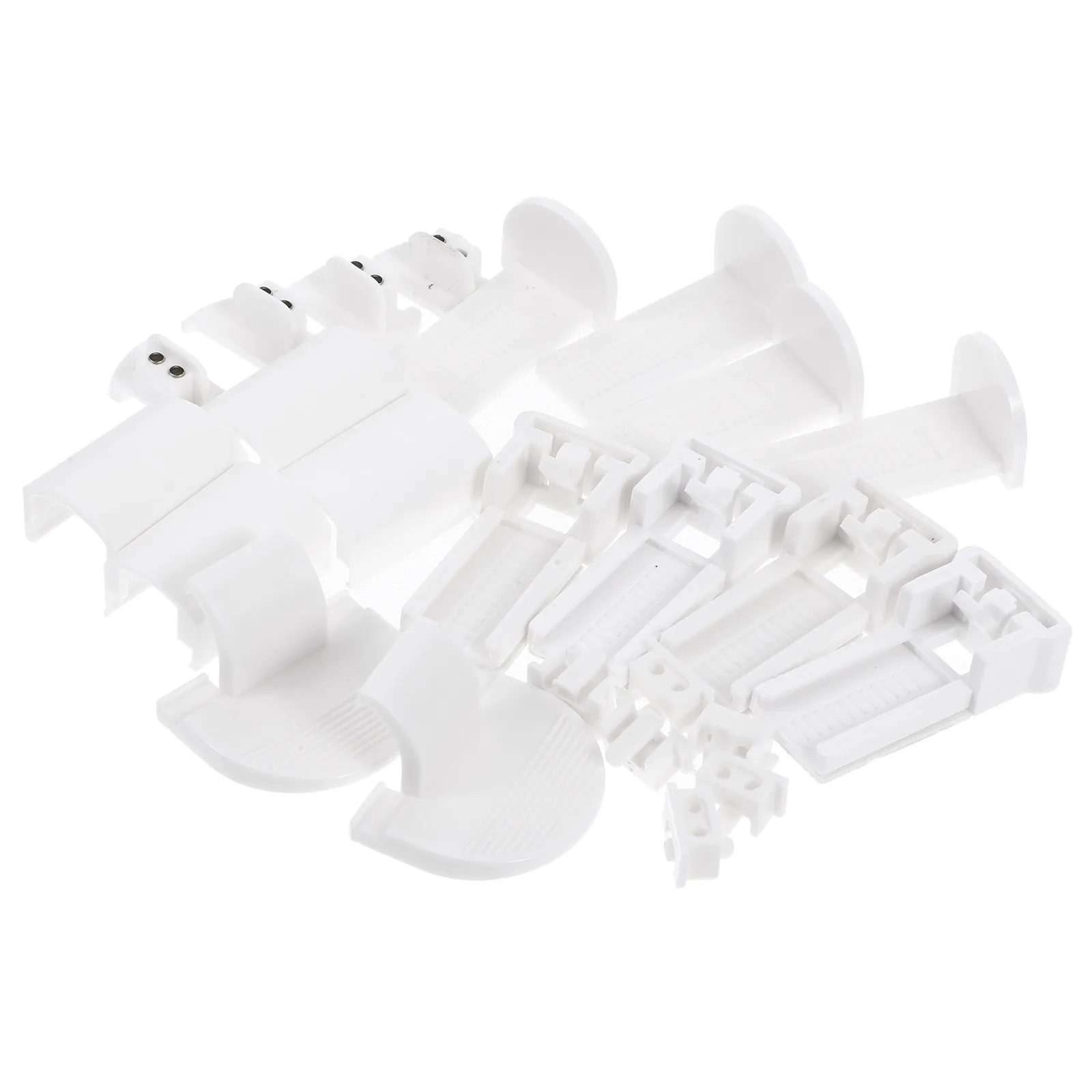 24Pcs Easy Install Window Cordless Shade Brackets Pleated Blind Brackets Replacement Clips for Indoor Outside Mount Window