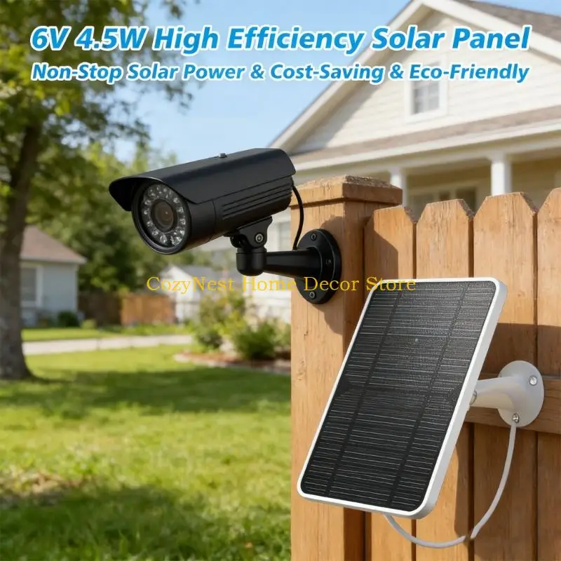 92MF Sun Collector For Security Cameras With Extended Cord And Flexible Mount