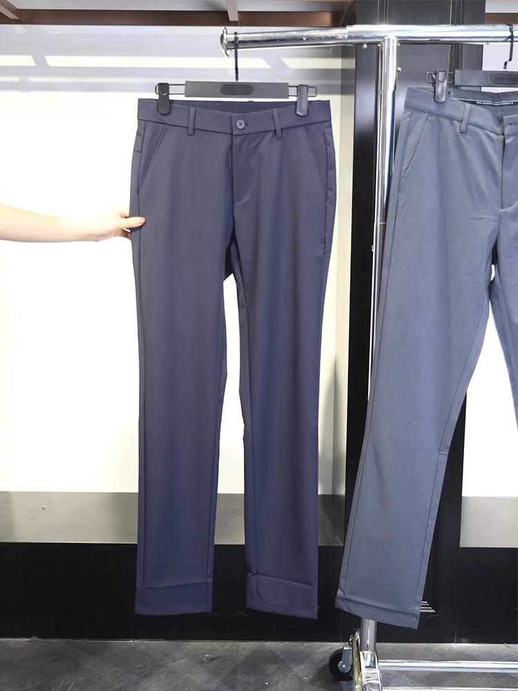 

Мужские повседневные брюки весна-лето, простые, водонепроницаемые, грязеотталкивающие, маслоотталкивающие, эластичные, удлиненные, городской стиль, молодежные