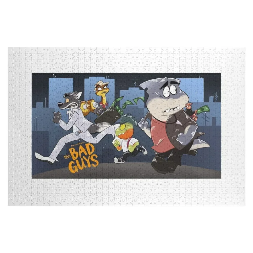 

Bad Guys Run 2022 Jigsaw Puzzle Custom Wood Adult Wooden Personalised Jigsaw Puzzle