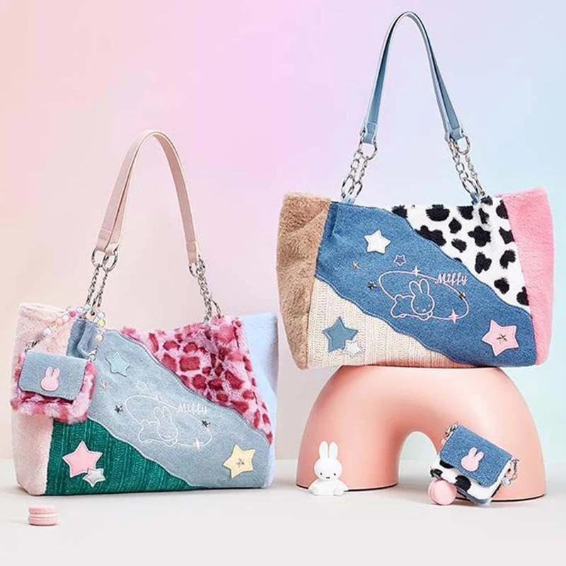 nuevo-bolso-tote-de-peluche-miffy-y2k-lindo-bolso-de-hombro-de-gran-capacidad-con-diseno-de-anime-para-clases-trabajo-compras-en-pu-mezclilla-y-tejido-de-lana-regalos