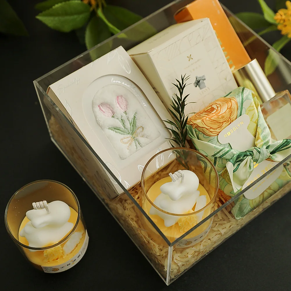 Cartoon Cute Little Rabbit Osmanthus Scented Cup Wax, Indoor Handcrafted Light Fragrance Decorative Item, Cute Souvenir Gift
