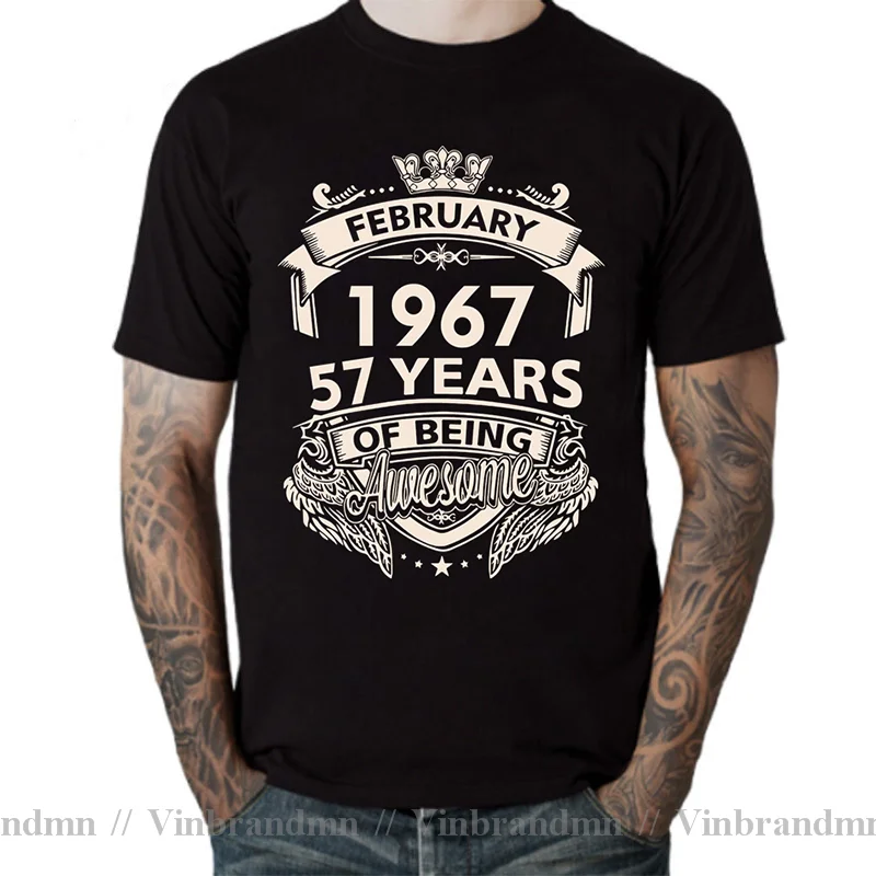 Awesome Born In 1967 November September October December January Febuary March April May June July August T Shirt Birthday Shirt