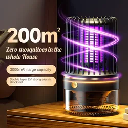 Mosquito Lamp UV LED Mosquito Killer Lamp USB Rechargeable Electric Fly Trap Portable Insect Killer Repellent Light for Outdoor