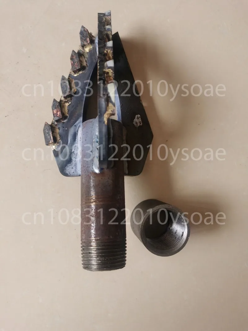 1 قطعة حفر آبار المياه سوبر سبائك الصلب مثقاب الخشب/جهاز الحفر الكهربائية/3 الجناح مثقاب الصخور ، أنبوب الحفر بوصة واحدة #4