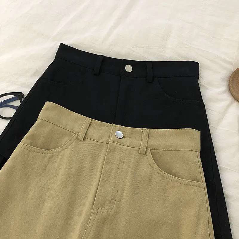 Biyaby Sexy Mini Cowboy Skirt Women Spring Summer Korean High Waist Asymmetrical Skirts Ladies Tight Button Denim Skirts Woman