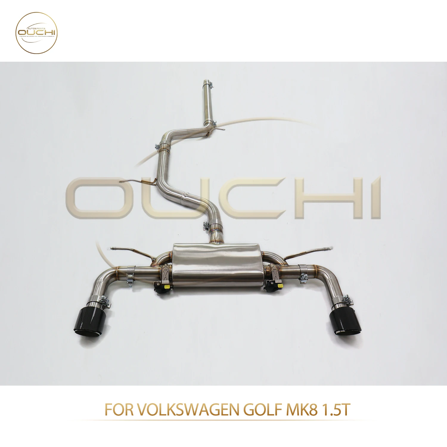 

OUCHI Factory Direct Sales SS304 Catback for Volkswagen Golf MK8 1.5T Electronic Valve Exhaust Single Pipe Design