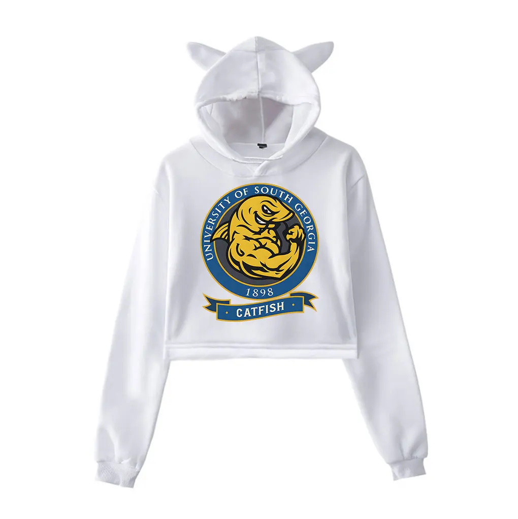 تشاد باورز ميرش جامعة جنوب جورجيا سمك السلور مقنعين kawaii القط الأذن الرباط الرجال/النساء البلوفرات التلفزيونية
