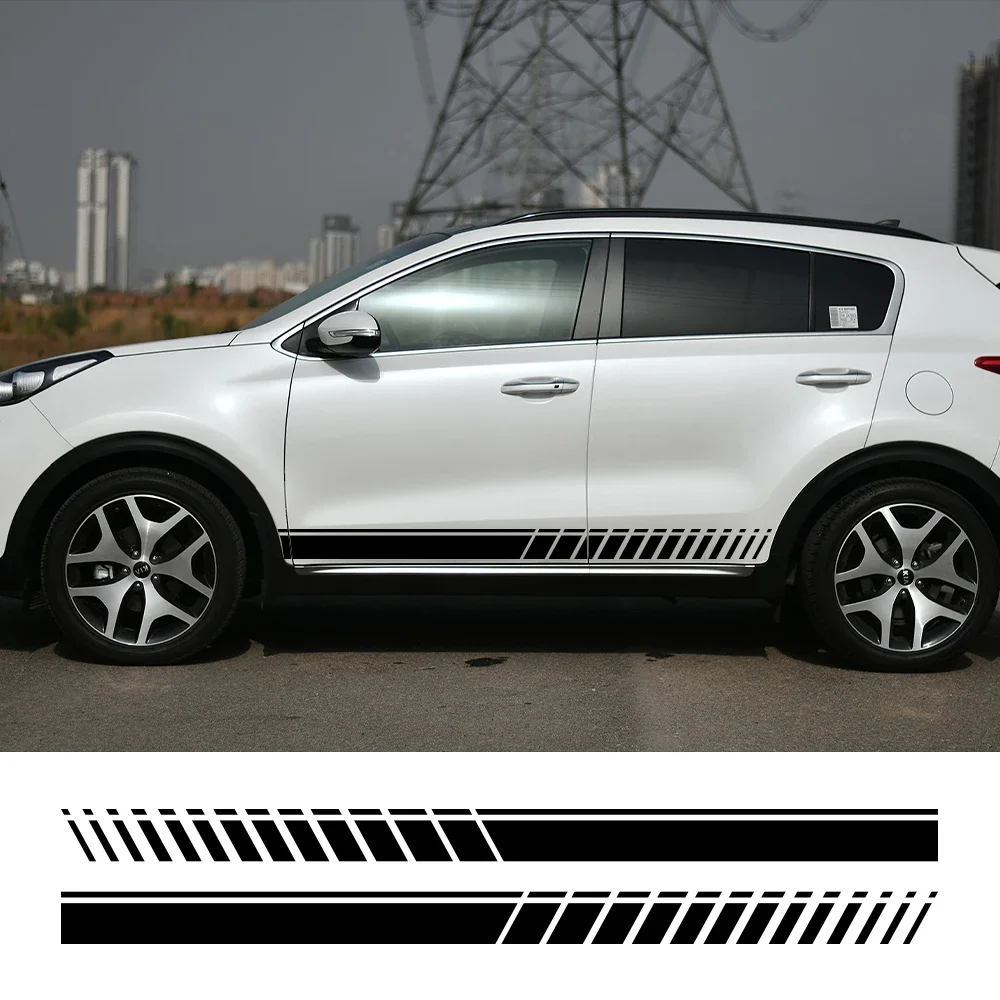 Adesivos Longos para Portas de Carro para Kia Sorento 1 2 4 R UM XM BL MQ4, Decoração em Vinil Estilo Esportivo, Acessórios de Tuning Automotivo