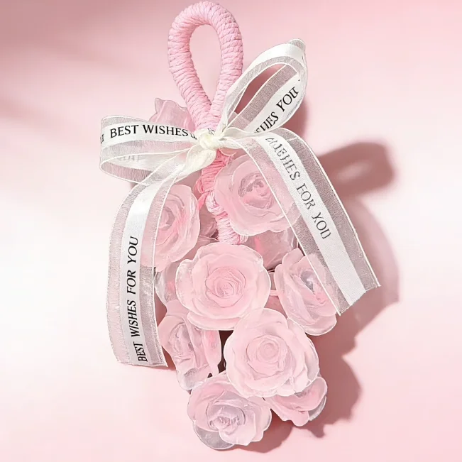 

Creative Handmade Crystal Rose Soap Fraant Bath And Handwaing Soap Car Fraance Ornament Gift Ideal for Festive Ocns