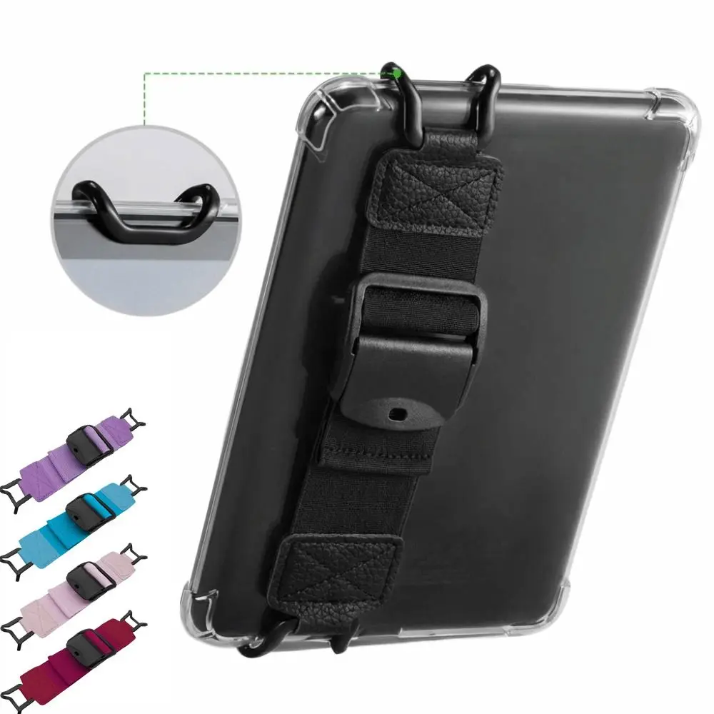 PU Leather Secure Hand Strap High Elastic Versatile eReader Holder Anti-Slip Anti Drop for 6-12