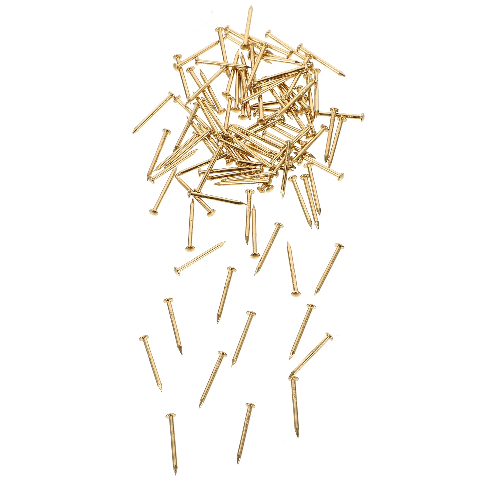 

100 Pcs Brass Nails Copper Accessories Style Easy Install Furniture Fringe Decorative Parts Home Use Fastening