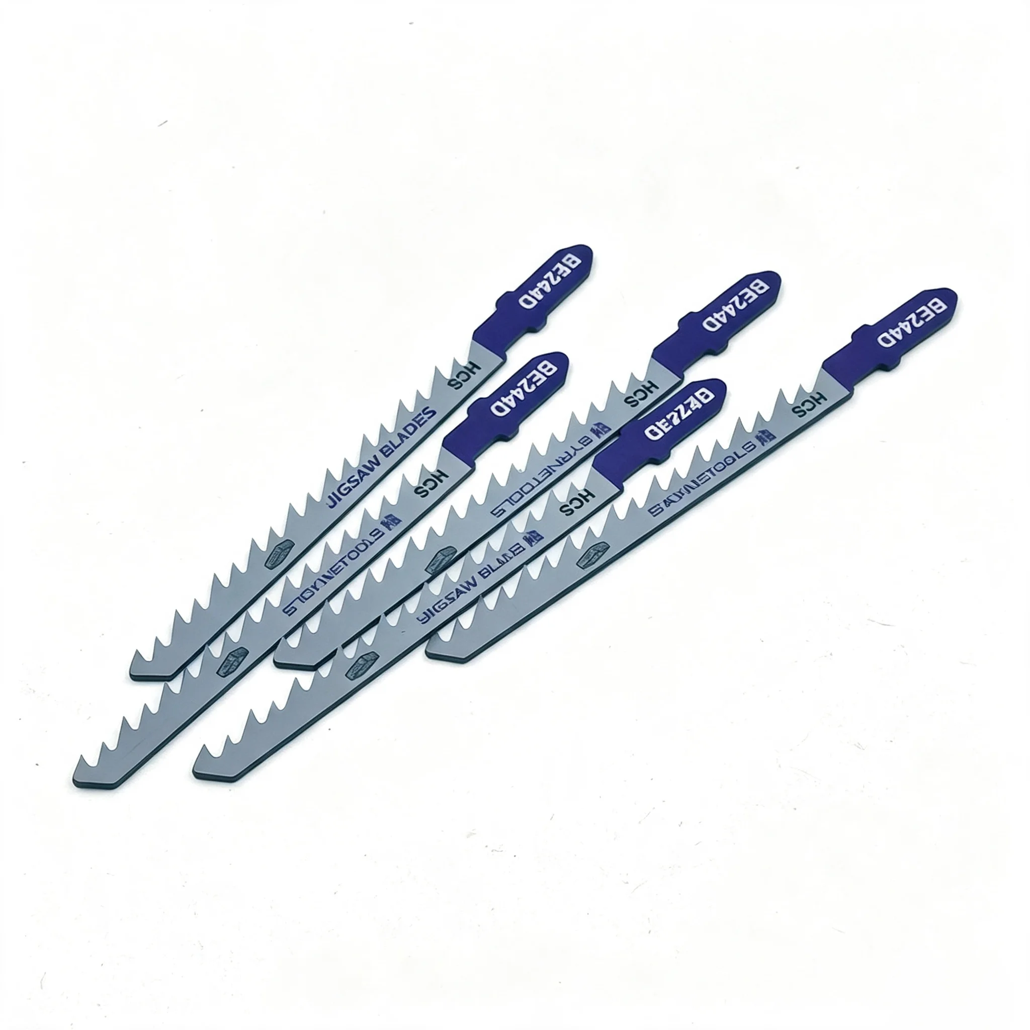 5Pcs Sharp Ultra‑Narrow Jig Saw Blades Anti‑Splinter for Wood Plastic Cutting High Quality Woodworking Power Tool Saw Blades