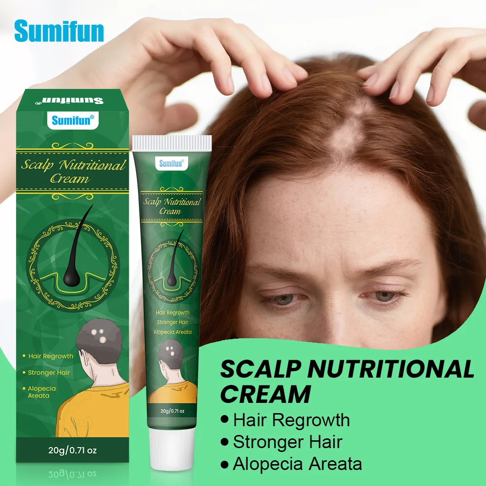 Hair Growth Cream 7 Days Fast Regrowth Essential Capsule Anti Hair loss Baldness Repair Damaged Scalp Treatment For Women Men