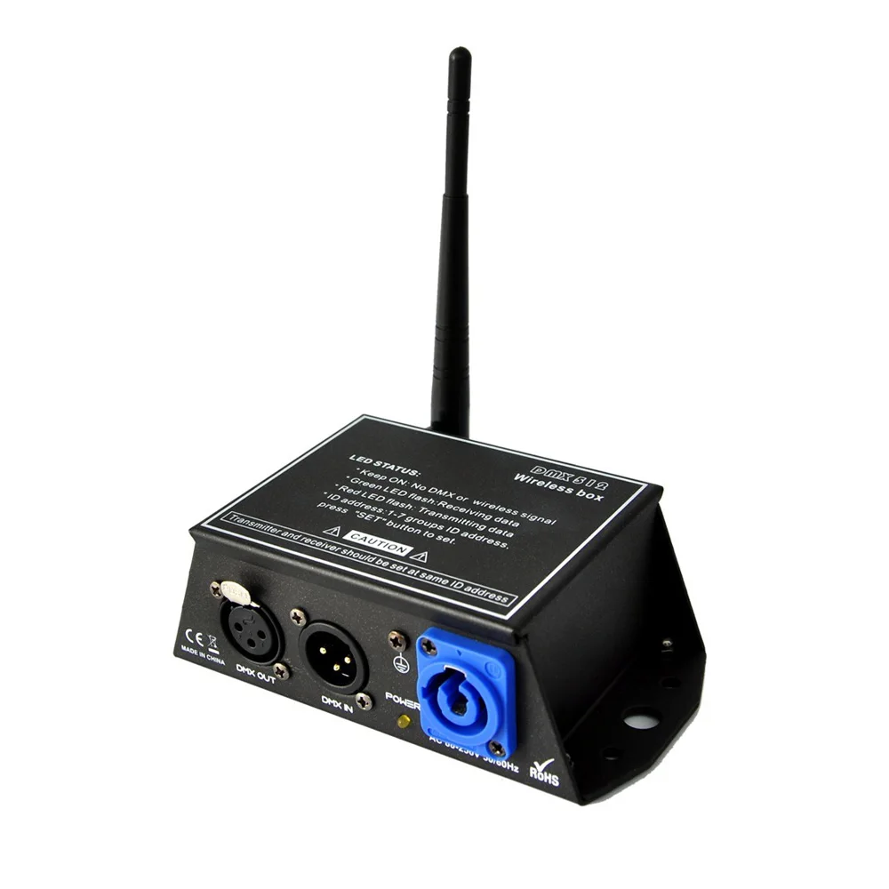 2.4G 512 Controller Transmitter & Receiver 2IN1 Tricolor LED Display 126 Channels Repeater LED Lighting Controller