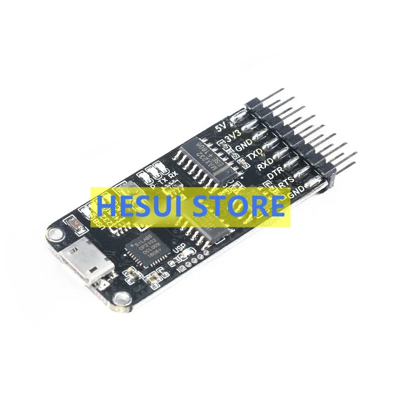 10-in-1 multifunctional serial port module USB to TTL CP2102 RS485RS232 fully interworking