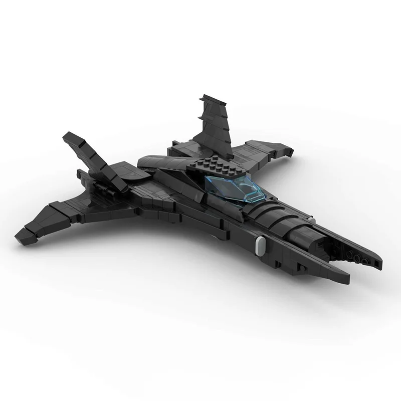 

595pcs MOC Arkham Asylum Batwing Super Heroes DCD Batmansed Model Building Toy Blocks Architecture Christmas Gift Idea Education