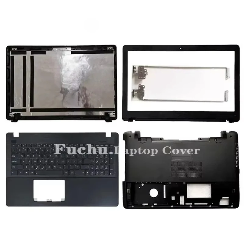 For ASUS X550 X550C A550 F550 X550V Y581C Laptop LCD Back Cover Front Bezel Upper Palmrest Bottom Base Case Keyboard Hinges