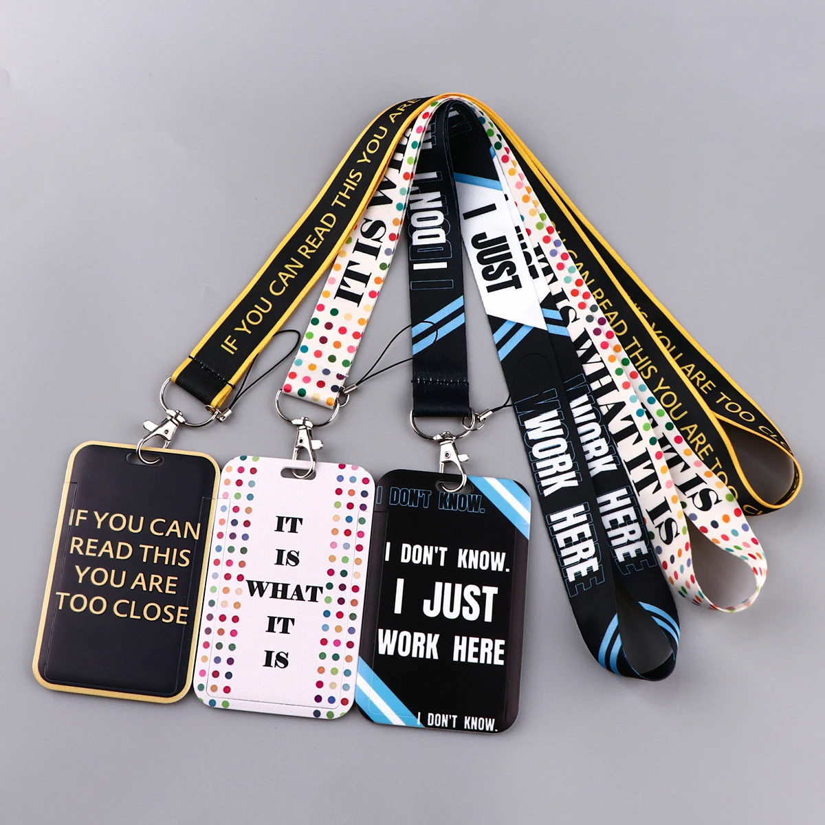 Novel penawaran harga harian tali leher Lanyard untuk gantungan kunci kartu kredit pemegang ID tas Travel Bank Bus kartu bisnis untuk penggemar