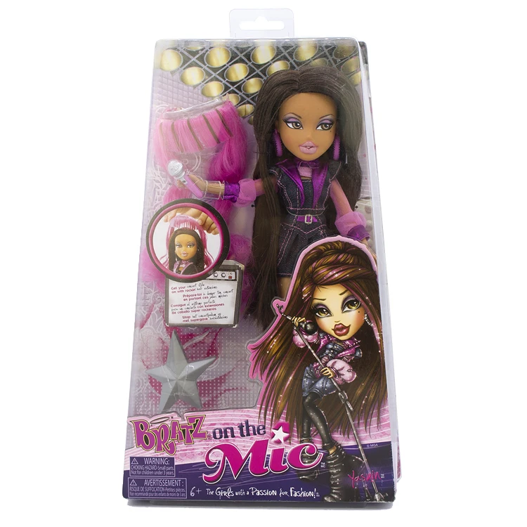 New Surprise Doll BRATZ on The Mic Stage Performance Hair Combing Fashion Wig Yasmin Cloe Tay Set Gifts for Girls