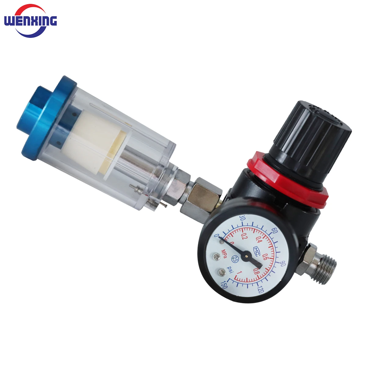 Hvlp-spray Air Regulador Manômetro Mini Filtro Separador Inline Regulador de Pressão de ar Ajustável Pistola de Pulverização 4