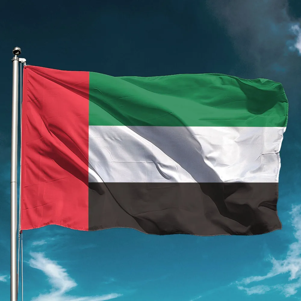 The United Arab Emirates Flag National Hold Banner Flying Outdoors Decor Garden Decoration Wall Backdrop State Support Glad