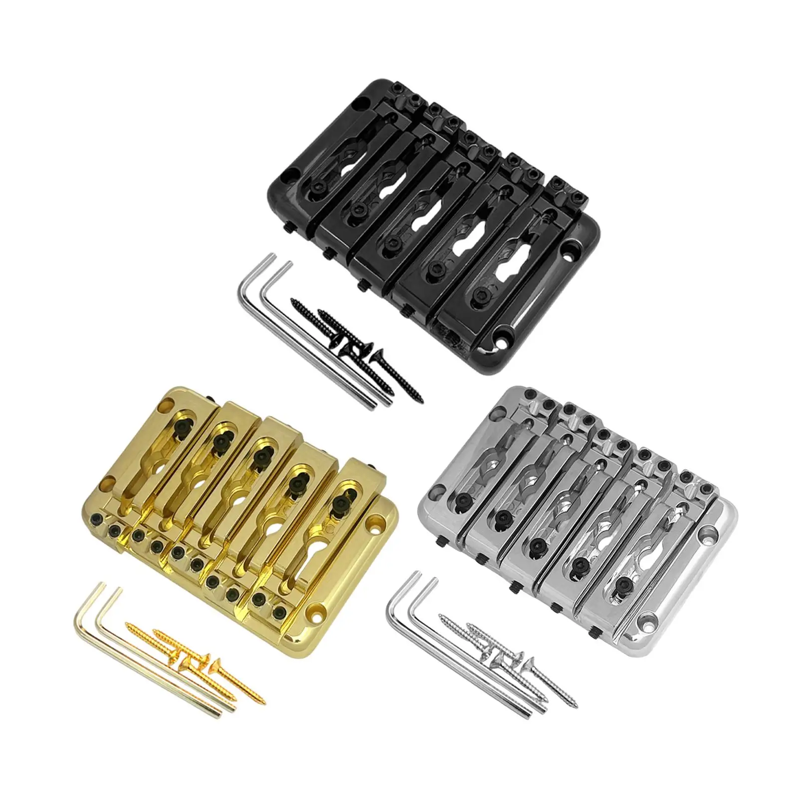 

String Bass Hard Tail Bridge Metal Fixed Saddle for Electric Acoustic Guitar and Music Equipment Supplies