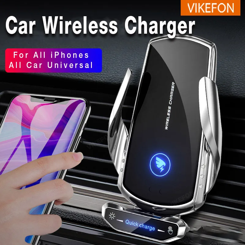 Car Wireless Charger Magnetic Auto Car Phone Holder Mount Stand For iPhone 15 14 13 12 Pro Max All Phone Fast Charging Station