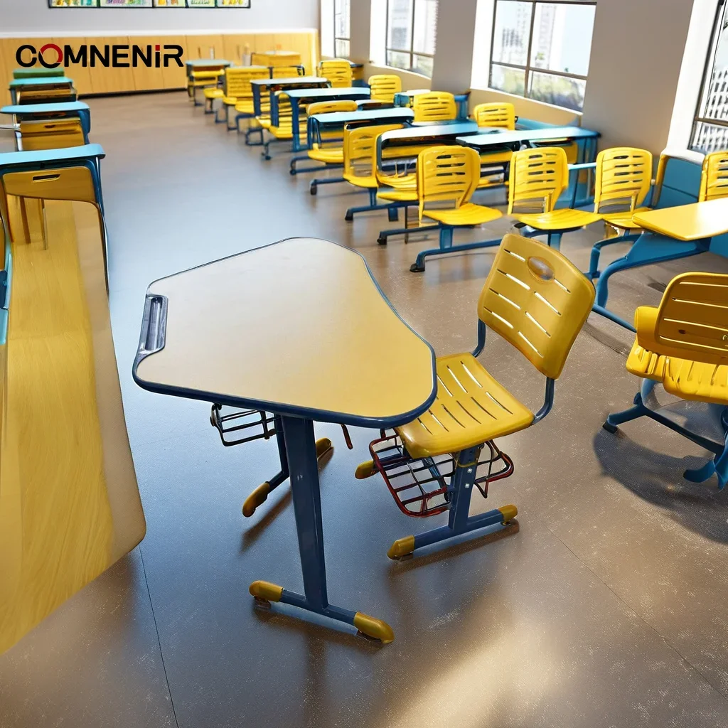 School furniture collaborate elementary School desk chair Room Table Classroom Furniture Foldable Student desk