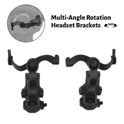 1-10pcs Shooting Headset Multiple Angle rotation ARC Rail Adapter Accessories fit for Tactical Headsets EARMOR M31,M32,M30,M32H