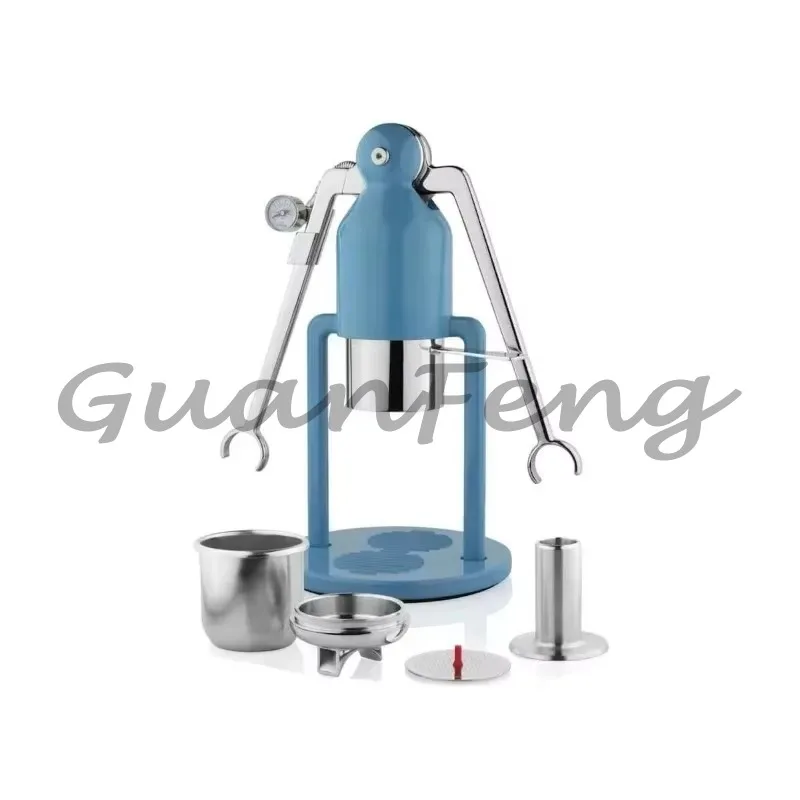Portable Manual Press Espresso Maker, Non Electric Hand Pressure Coffee Machine for Home Daily Brewing