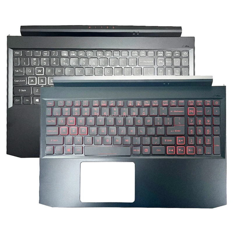 

Оригинальная новая клавиатура США с подсветкой для Acer Nitro 5 AN515-55 AN515-56 AN515-57 N20C1 N18C3, верхняя крышка корпуса ноутбука, упор для рук