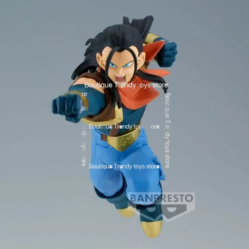 Bandai Original BANPRESTO Anime Dragon Ball GT MATCH MAKERS Son Goku Android 17 Action Figure Model Collection Toys Gift