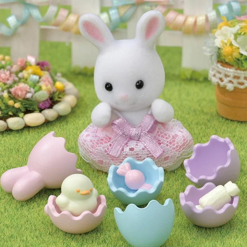 Forest Family Easter Rabbit Commemorative Set A Et Anime Girl Pvc Figures Toy Figurine Room Decoration Birthday Gift Toys