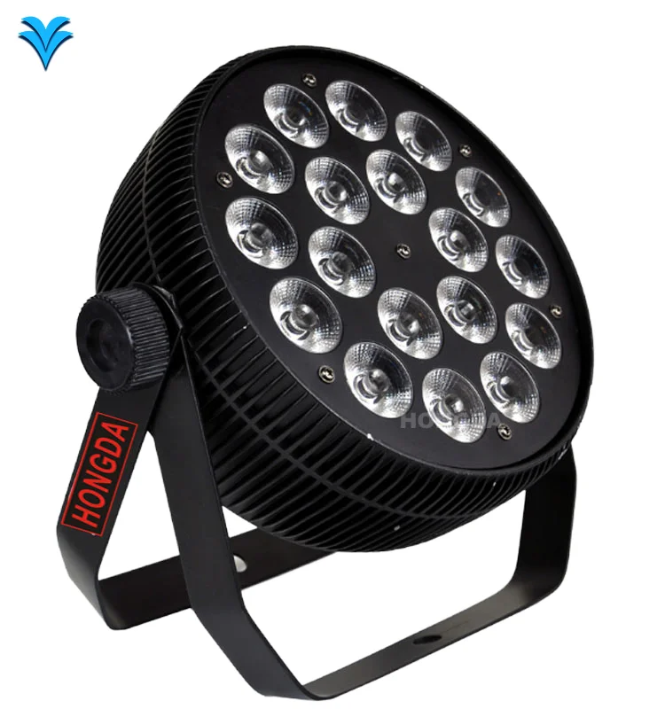 

18 LED 3-in-1 Wireless Battery Lamp Bar Remote Control DMX512 Mode KTV Performance Aluminum Body Head Moving Party Lights