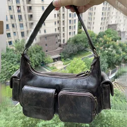 Vintage Street Luxury Shoulder Bag Pockets Handbags Women Bolsas Female Brand Designer Purse