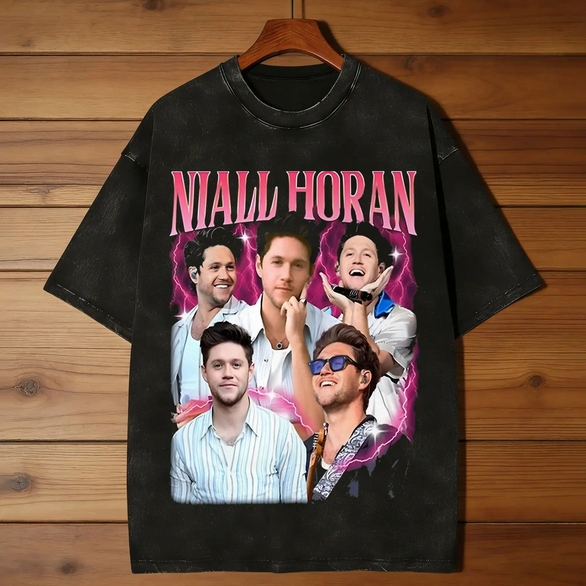 Couple T-Shirt 2026 Niall Dinner Party Washed T Shirts Hip Hop  Summer Tee Shirt Vintage Pattern Casual Tops Birthday Present