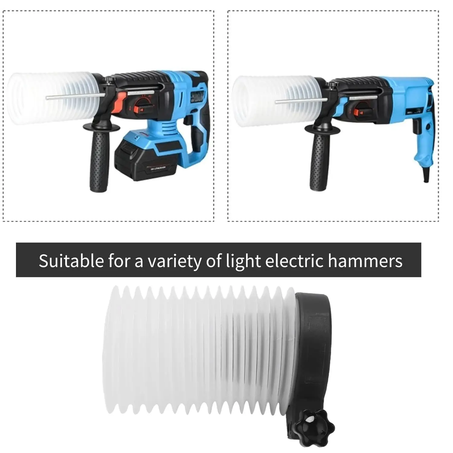 Electric Drill Dust Collector Hammer Drill Dust Cover Hole Saw Ash Catcher Detachable Dust Shroud Power Tool Accessory view 4