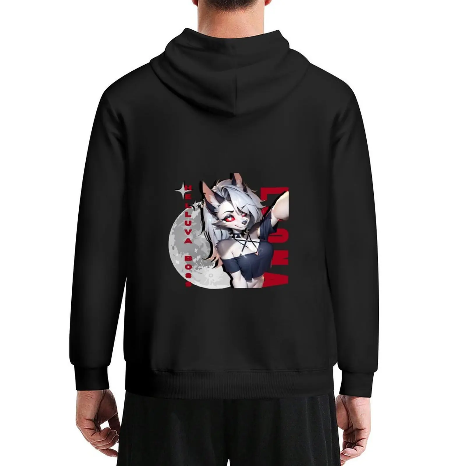 

helluva boss , loona , ,furry ,anime arth , anime version Hoodie fashion men aesthetic clothing autumn mens hoodie