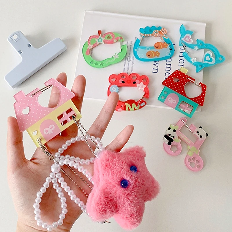 الاكريليك حامل سلسلة مفاتيح من الكرتون Ins نمط منزل الموسيقى ملاحظة أبل على شكل ديكور لحقيبة قلادة هوك Diy بها بنفسك مفتاح معلق #3