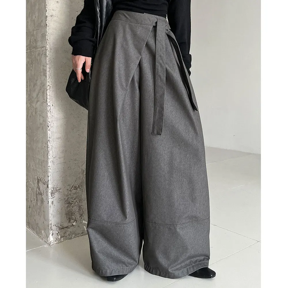 

2025 Women Autumn Stright Big Wide Leg Pants High Waist Fashion Long Pants Female Women Clothes Trousers