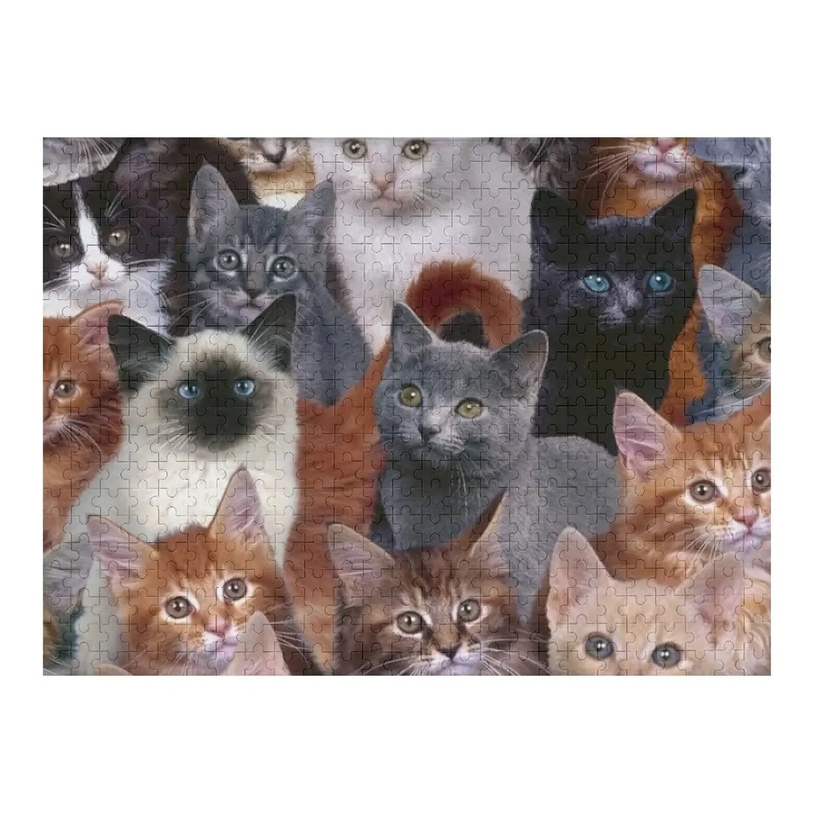 

Adorable Kittens Jigsaw Puzzle Personalized Baby Toy Anime Novel Toys For Children 2022 Wooden Animal Puzzle