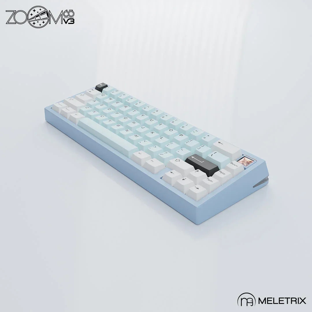 Imagem -06 - Zoom 65 v3 Kit Teclado Mecânico Personalizado Liga de Alumínio Tela Personalizada Tri Mode Rgb Jogos sem Fio Presente pc Gamer