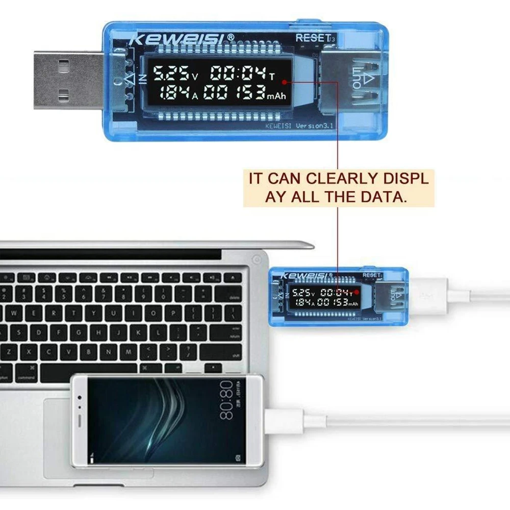 USB الجهد الحالي اختبار السعة فولت الجهد الحالي كشف شاحن قدرة تستر متر كاشف الطاقة المحمول اختبار البطارية