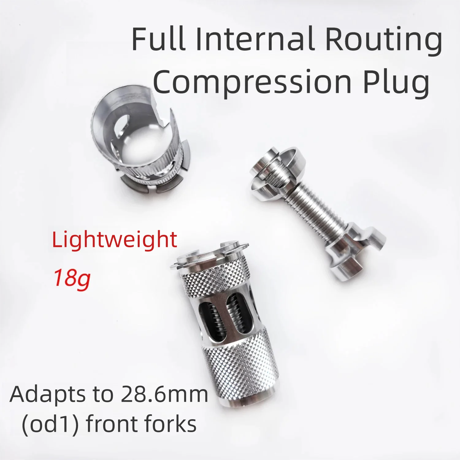 Full Internal Routing Compression Plug 28.6mm Carbon Fork Expander Plug Hollow Plug for Road Gravel Bike Integrated Handleba
