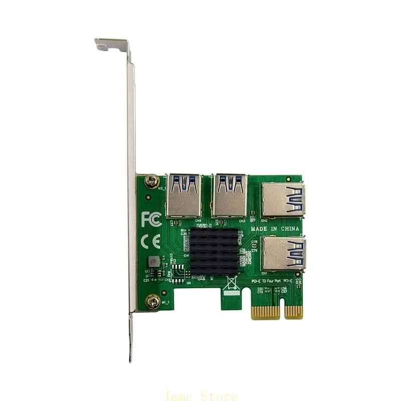 LX0B PCI-E ASM1184E COLT CARD CARD PCIE 4X USB 3,0 до 4xpci-e Card Adapter Card