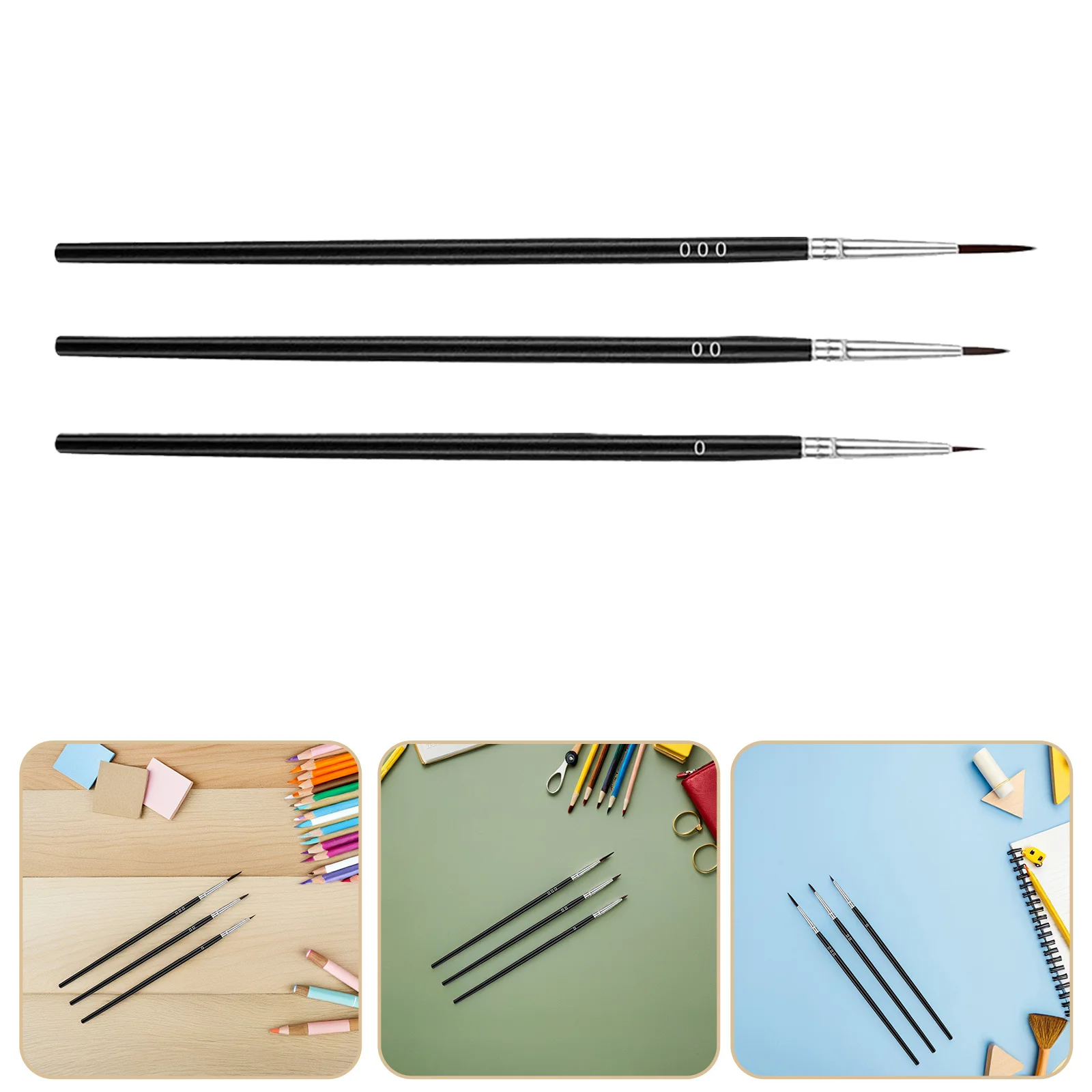 

30Pcs Detail Paint Brush Set Miniature Art Brushes Lightweight Easy to Control Painting Brush Miniature Art Brushes