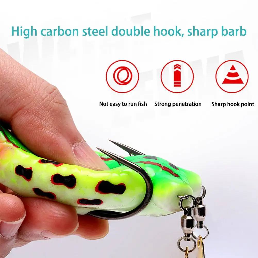 12cm 25g Fishing Lures Kit Realistic Frog Floating Lure Soft Baits With Hooks Suitable For Freshwater Saltwater Artificial Bait