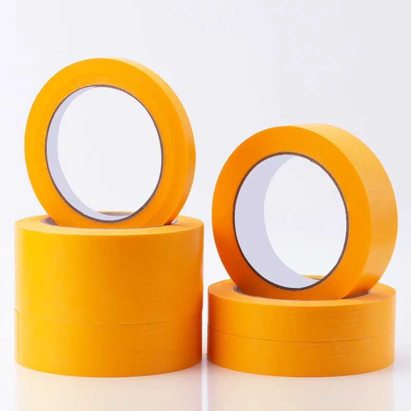Yellow Masking Tape Adhesive Tape Textured Paper Car Paint Decoration Seamless Hand Tear Without Mark For Painting Model Tool